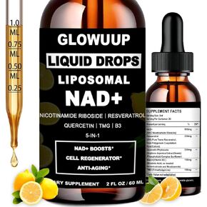 NAD Supplements For Women & Men, Liposomal NAD Nicotinamide Riboside Resveratrol 900mg w. B3 Vitamin, Quercetin, TMG, Liquid Resveratrol NAD Plus Supplement for Anti-Aging Energy Focus Longevity