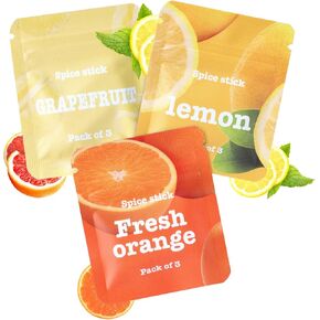 Boderi Plant Based Citrus Cores, 3 Packs, to Help Break Bad Habits Naturally, 9 Cores Total, Grapefruit Orange Raspberry in Kuwait