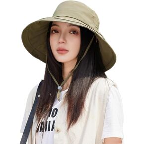 Womens Sun Hat with Ponytail Hole Beach Summer Hat Wide Brim Packable Gardening Hats