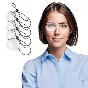2 Pack Transparent Eye Shield for Cataract Surgery | Breathable Eye Protection Patch After Surgery | 3D Eye Shield to Prevent Rubbing and Allow Airflow | Comfortable Eye Care Post-Operative Shield