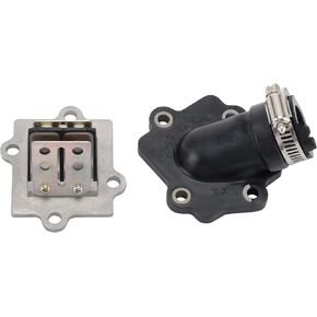 GOOFIT Motorcycle Intake Manifold Reed Valve Replacement for Jog Zuma Minarelli 2 Stroke Engine 49cc 50cc Aerox Nitro SR50 Scooter