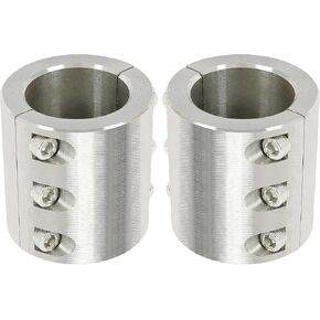 KUAFU Split Collar Tube Clamp Compatible with 1-5/8" OD Tube Steel Weldable Bolt on Roll Bar Clamps Cage Mounts -2 Pcs