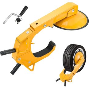 NATGAI Trailer Wheel Lock Clamp Set | 2 Pack Heavy-Duty Adjustable Car Tire Boot Lock, Anti-Theft Tire Lock for Cars, Trucks, RVs, and Trailers, Trailer Wheel Lock with Dual Keys Security (2 Pack)