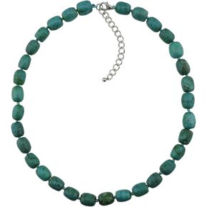 Bocar Natural Stone Beads Collar Necklace for Women Gift