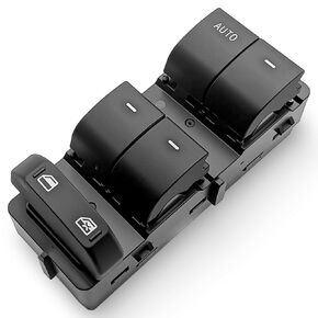 Partsflow Front Left Driver Side Door Window Switch Compatible with 2006-2010 Ford F-250/350/450/550 Super Duty/Fusion & Mercury Mountaineer/Milan/Grand Marquis 901208 DWS798 SW7208