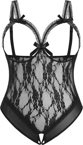 Avidlove Plus Size Lingerie Exotic Teddies Bodysuits One Piece Lace Babydoll Sleepwear in Saudi Arabia