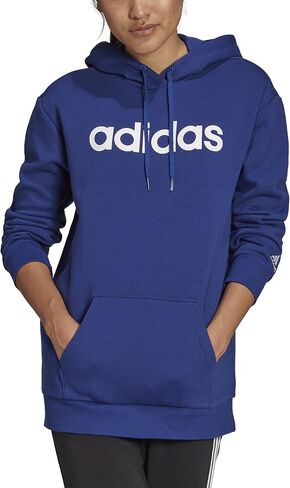 adidas Women's Essentials Oversize Fleece Hoodie, Halo Blush/ Gold Met, Medium… in Saudi Arabia