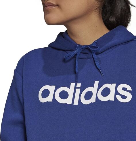 adidas Women's Essentials Oversize Fleece Hoodie, Halo Blush/ Gold Met, Medium… in Saudi Arabia
