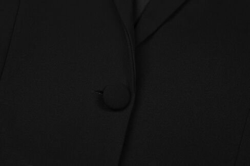 Cropped Blazer for Women Long Sleeve Notch Lapel Button Front Blazers Casual Work Office Cardigan Suit Jacket in Kuwait