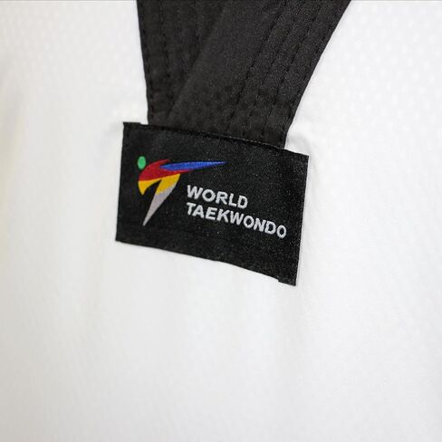 adidas Champion II Taekwondo Dobok Uniform with Black V Neck in Saudi Arabia