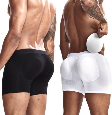 jockmail 2 زوج رجالي خلفي تعزيز وسادات بعقب القابلة للإزالة الرغوة contour الورك إسفنجة الأرداف وسادات تكبير الملابس الداخلية in Saudi Arabia