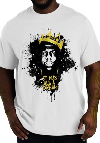 Swag Point Hip Hop T-Shirt - Funny Vintage Street wear Hipster Parody (4XL, BRKN-RED) in Saudi Arabia