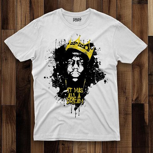Swag Point Hip Hop T-Shirt - Funny Vintage Street wear Hipster Parody (4XL, BRKN-RED) in Saudi Arabia