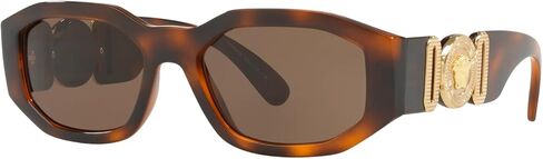 Versace VE 4361 521773 Havana Plastic Geometric Sunglasses Brown Lens in Kuwait