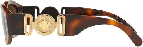 Versace VE 4361 521773 Havana Plastic Geometric Sunglasses Brown Lens in Kuwait