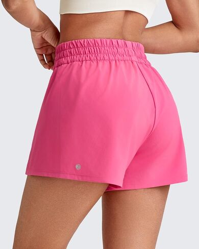 G4Free 2 in 1 Flowy Athletic Running Shorts for Women Mid Rise Quick Dry Workout Summer Shorts for Tennis with Liner in Kuwait