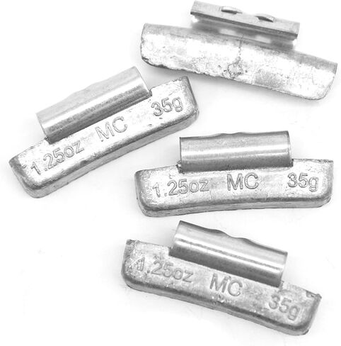 MC-Series Lead Clip on Wheel Weights Assortment, Accurate Tolerances, 0.50 oz, 50 Pcs/Box, Suitable for Full-Size Pickups, SUVs, Vans, and Passenger Cars in Saudi Arabia
