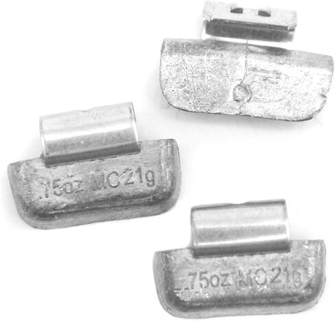 MC-Series Lead Clip on Wheel Weights Assortment, Accurate Tolerances, 0.50 oz, 50 Pcs/Box, Suitable for Full-Size Pickups, SUVs, Vans, and Passenger Cars in Saudi Arabia