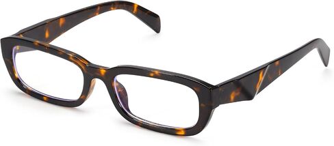 Retro Fake Glasses Blue Light Glasses for Women Trendy Vintage Small Rectangle Eyewear with Non Prescription Lens in Saudi Arabia
