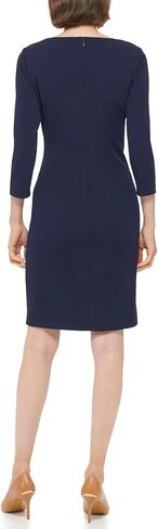 Calvin Klein Long Sleeve Pleated Waist Dress in Kuwait