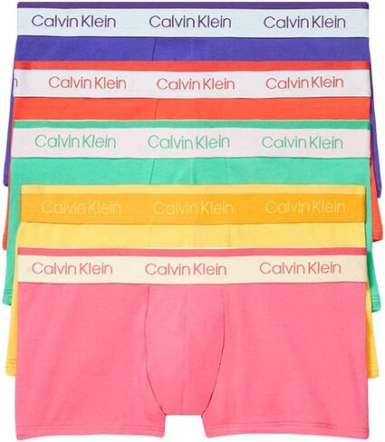 سراويل Calvin Klein للرجال مصنوعة من القطن قابلة للتمدد ومتعددة الاستخدامات بخصر منخفض in Saudi Arabia