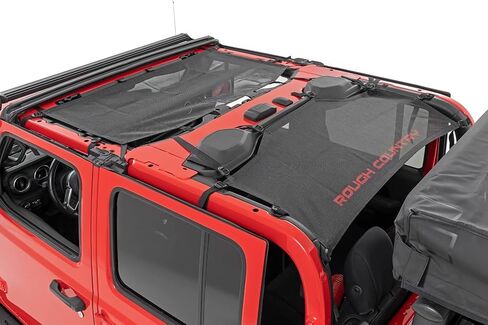Rough Country Black Mesh Bikini Top for 2020-2024 Jeep Gladiator JT - 85118 in Saudi Arabia