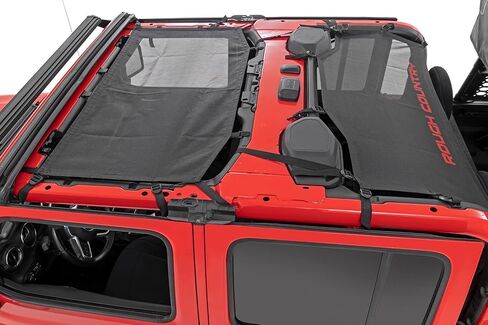 Rough Country Black Mesh Bikini Top for 2020-2024 Jeep Gladiator JT - 85118 in Saudi Arabia