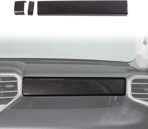 Car Center Control Dashboard Panel Strips Trim Compatible with Toyot@ Tundra/Sequoia 2022-2025 Central Control Panel Protective Cover Decoration Accessories (Sports red) in Saudi Arabia
