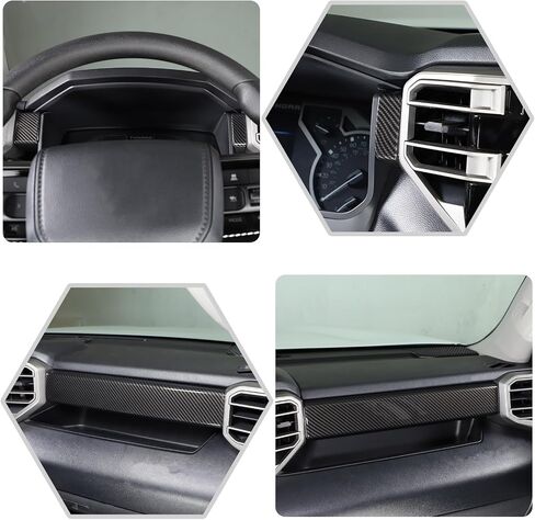 Car Center Control Dashboard Panel Strips Trim Compatible with Toyot@ Tundra/Sequoia 2022-2025 Central Control Panel Protective Cover Decoration Accessories (Sports red) in Saudi Arabia