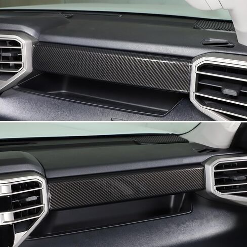 Car Center Control Dashboard Panel Strips Trim Compatible with Toyot@ Tundra/Sequoia 2022-2025 Central Control Panel Protective Cover Decoration Accessories (Sports red) in Saudi Arabia