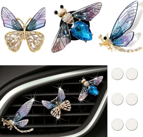 Bee Butterfly Dragonfly Car Armatherapy Diffusers - 3 pcs in Kuwait