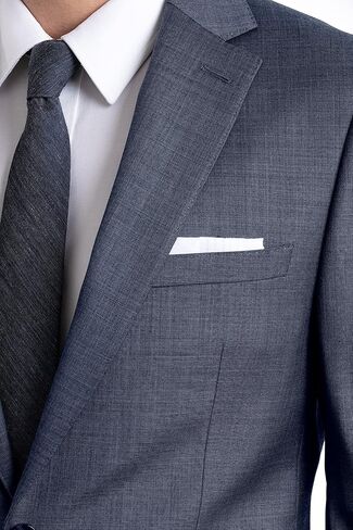 Calvin Klein Men's Slim Fit Suit Separates, Medium Blue Sharkskin, 34W x 32L in Saudi Arabia