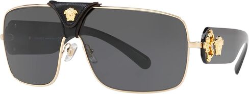 Versace SQUARED BAROQUE VE2207Q Sunglasses 1002/3-38 -, Brown VE2207Q-1002-3-38 in Saudi Arabia