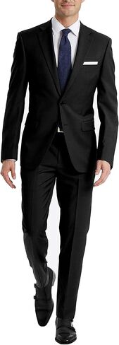 Calvin Klein Men's Slim Fit Suit Separates, Medium Blue Sharkskin, 34W x 32L in Kuwait