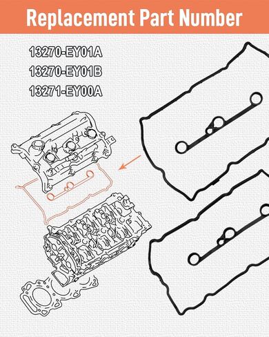 مجموعة حشية صمام المحرك مناسبة لإنفينيتي G37 Q40 Q50 Q60 QX50 QX70 M37 2008-2020 استبدال #13270-EY01A 13270-EY01B in Kuwait