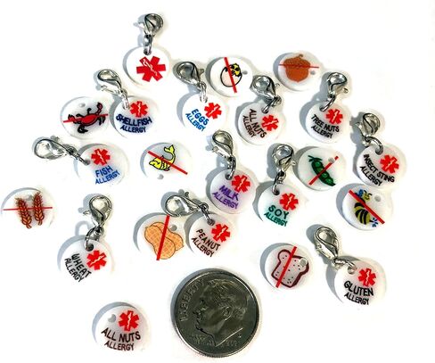 Medical ID Mini Charms Food Allergies & More in Saudi Arabia
