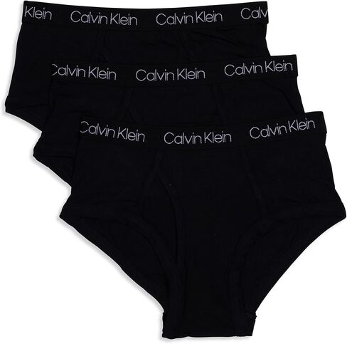 Calvin Klein CK Boys Underwear Briefs, Deep Moat Blue/Black Iris/Sky High, Small in Saudi Arabia
