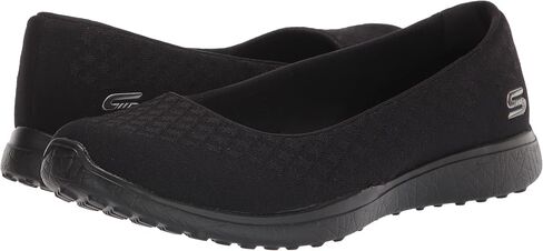 Skechers Microburst One Up Womens Slip On Skimmer Sneakers Charcoal 8.5 in Saudi Arabia