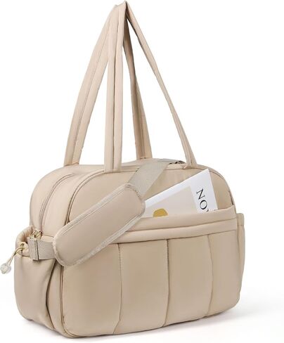 Weekender Bags for Women, Quilted Travel Duffel Bag, Large Puffer Duffle Bag for Travel Gym Overnight Weekend Workout Carry on Bag for Airplanes, Personal Item Travel Bag in Saudi Arabia