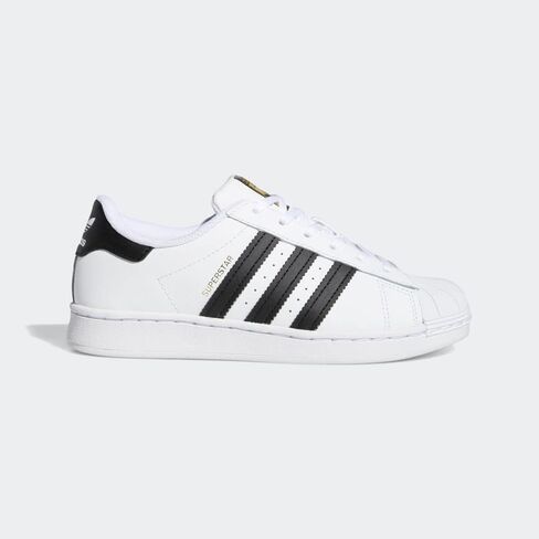 حذاء رياضي Adidas Originals للأولاد الصغار Superstar، أبيض/أبيض، 1 طفل صغير في الولايات المتحدة in Kuwait