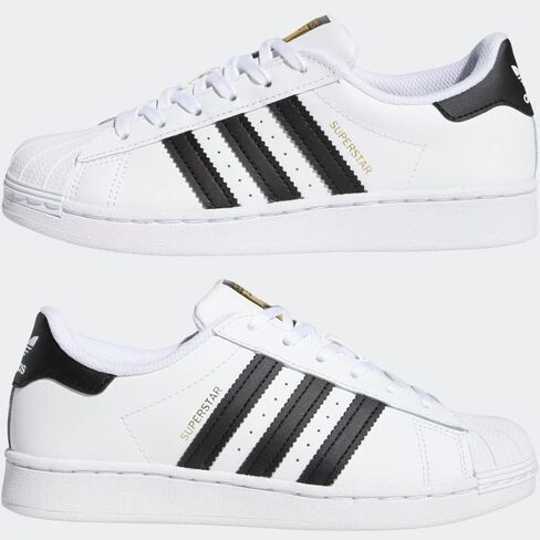 حذاء رياضي Adidas Originals للأولاد الصغار Superstar، أبيض/أبيض، 1 طفل صغير في الولايات المتحدة in Kuwait