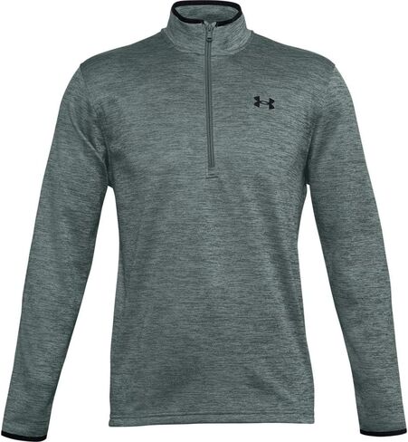Under Armour Men's Armour Fleece 1/2 Zip T-Shirt , Lichen Blue (424)/Black , X-Large in Saudi Arabia