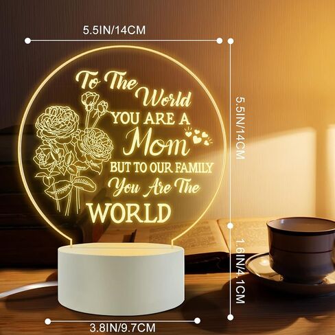 Best Best Mom Birthday Gifts from Daughter Son，Mom Birthday Gifts Night Light，Room Decoration Mom's Gifts in Saudi Arabia