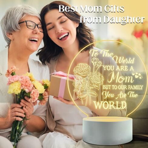 Best Best Mom Birthday Gifts from Daughter Son，Mom Birthday Gifts Night Light，Room Decoration Mom's Gifts in Saudi Arabia
