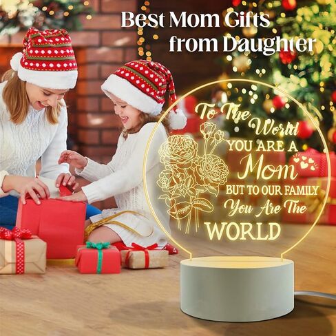 Best Best Mom Birthday Gifts from Daughter Son，Mom Birthday Gifts Night Light，Room Decoration Mom's Gifts in Saudi Arabia