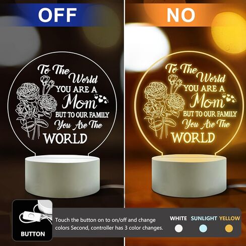 Best Best Mom Birthday Gifts from Daughter Son，Mom Birthday Gifts Night Light，Room Decoration Mom's Gifts in Saudi Arabia