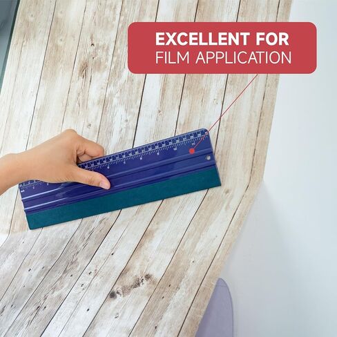 FOSHO Purple Felt Squeegee Vinyl Wrap Tool, Built-in Ruler 6"x3" Scratch-Free Vinyl Scraper for Sticker, Decal, Craft and Wallpaper Application Window Tint Tool in Kuwait
