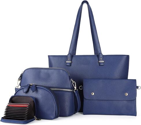 5pcs Purses Handbags Set for Women Shoulder Tote Satchel Bags in Saudi Arabia