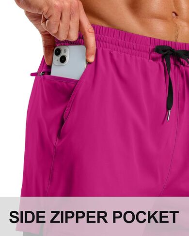 Pudolla Men's 2 in 1 Workout Running Shorts 5" Quick Dry Lined Gym Shorts Athletic with 4 Pockets for Men Tennis Training in Saudi Arabia