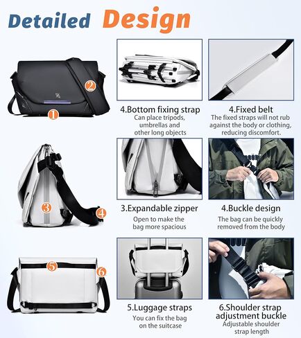 FSD.WG Men Messenger Bag Laptop Bag Shoulder Bag Large Capacity Computer Casual Bag for Work College Travel big size in Saudi Arabia
